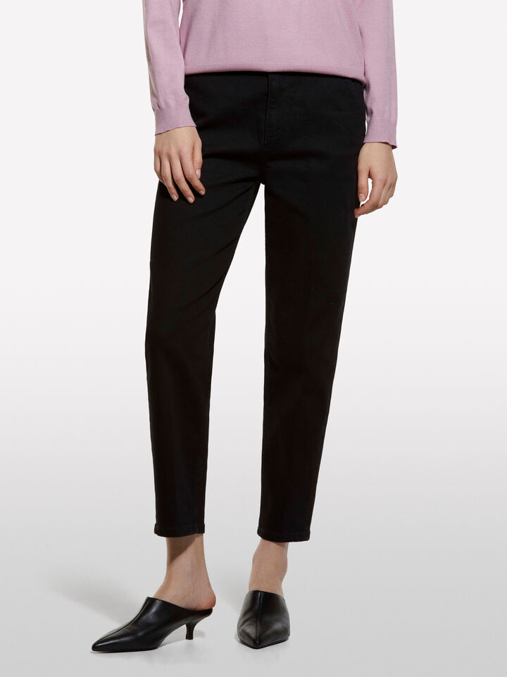 Jeans Style 71 chino slim fit preto - jeans slim fit para mulher - Preto | Sisley image number 3